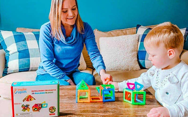 Building blocks for kids with powerful magnets