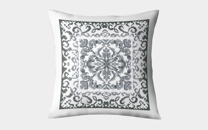 PDF Vintage Cross Stitch Pillow Cover Pattern