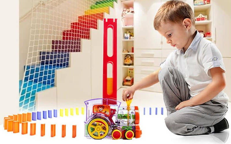 Automatic Domino Train Toy