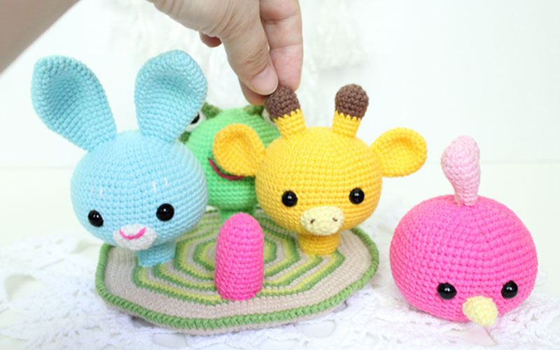 Educational Crochet Pattern Game For Baby