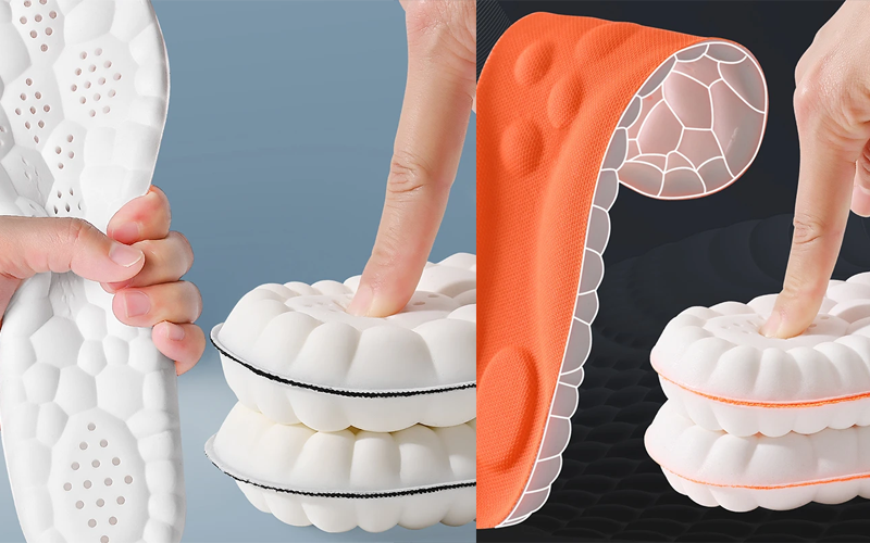 Latex Sport Insoles, Soft High Elasticity