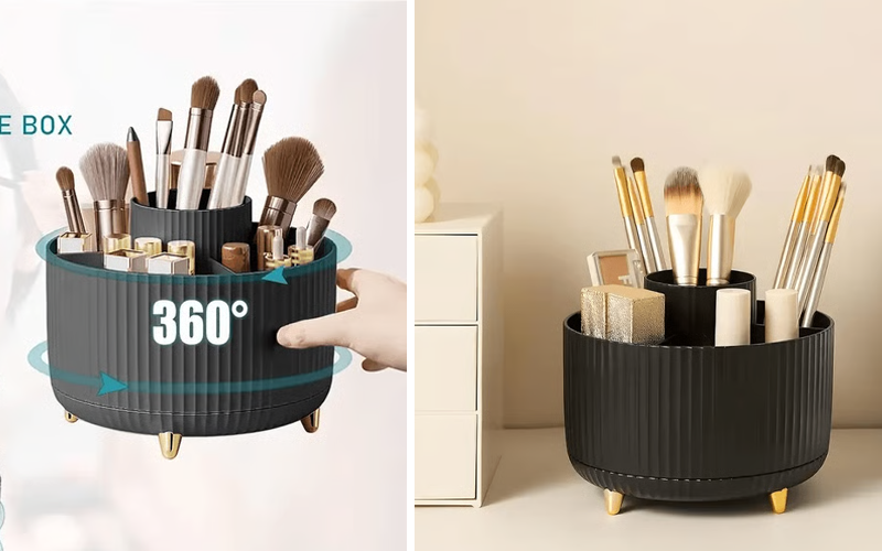 5 compartment makeup holder