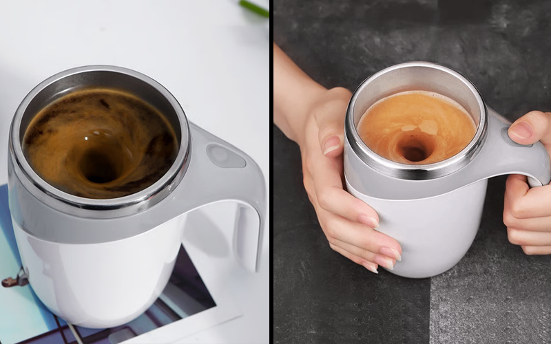 Self Stirring Magnetic Coffee Cup