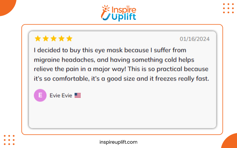 Soothing gel beaded eye mask review image