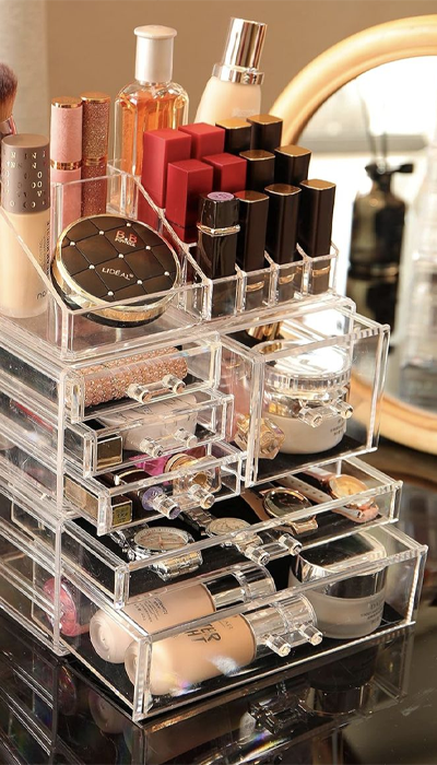 acrylic makeup organizer