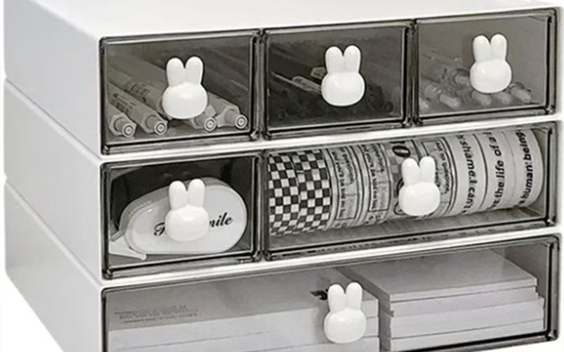 clear makeup organizer drawer