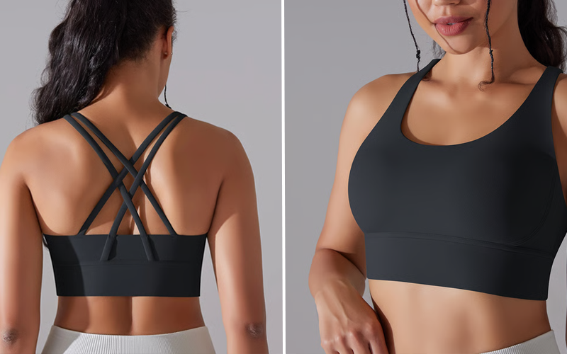 criss cross sports bra