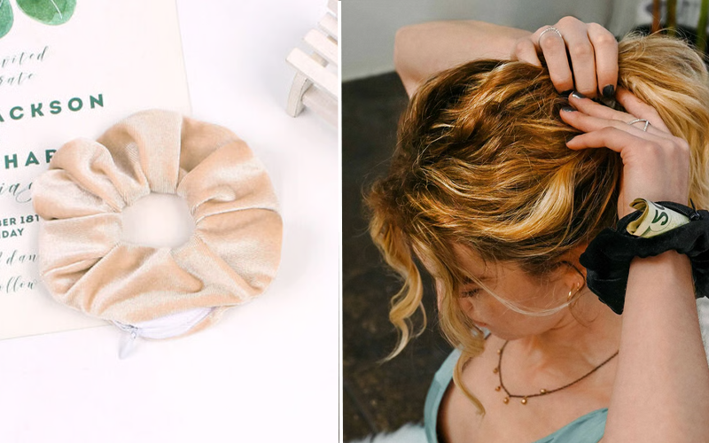 hidden scrunchie for workout