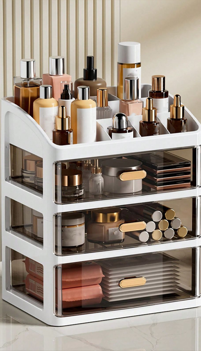 plastic organizer for makeup