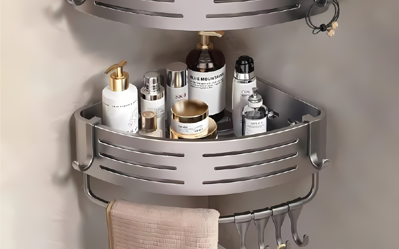 Corner wall aluminum rack