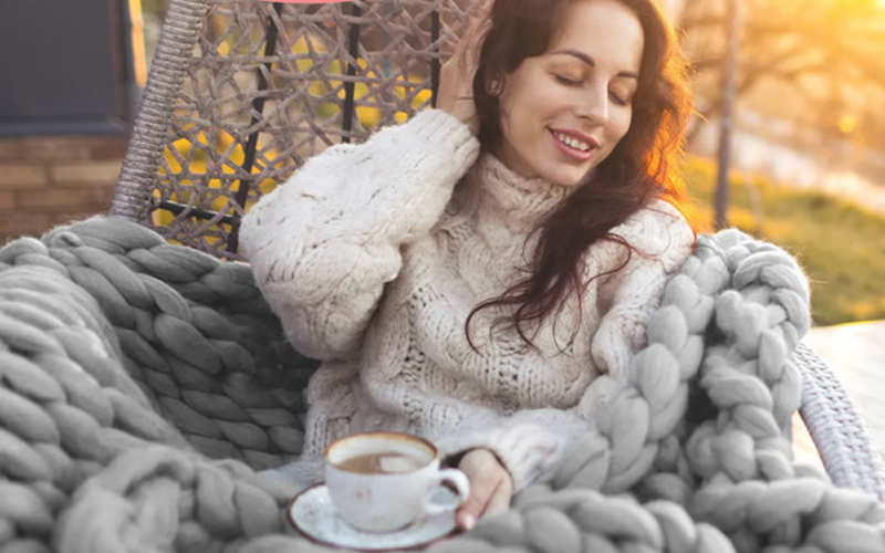 Handmade Chunky Knit Blanket