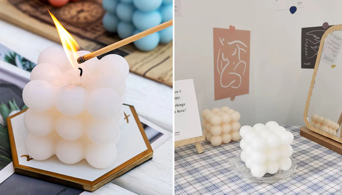 Scented Cube Bubble Candle
