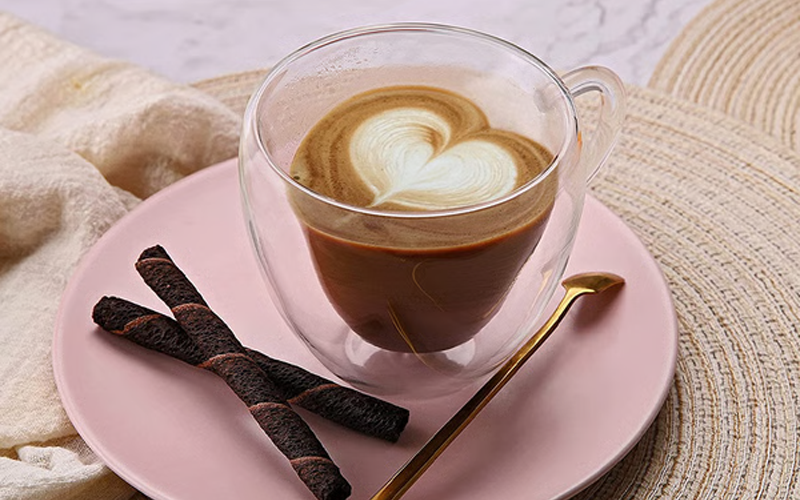 double walled heart mug