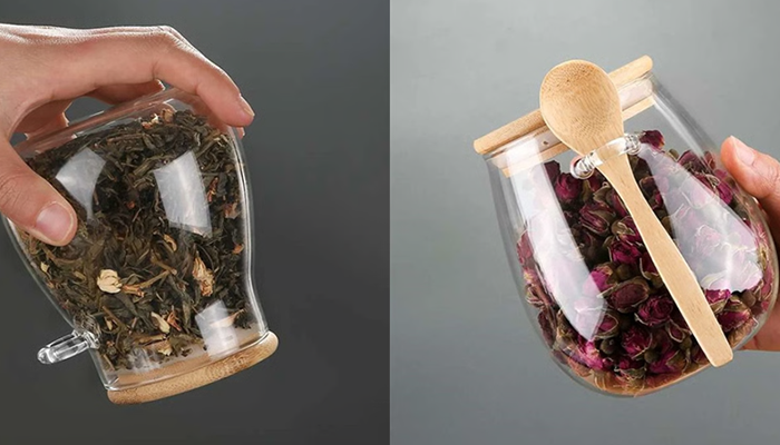 hermetic container for tea
