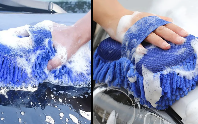 microfiber wash glove