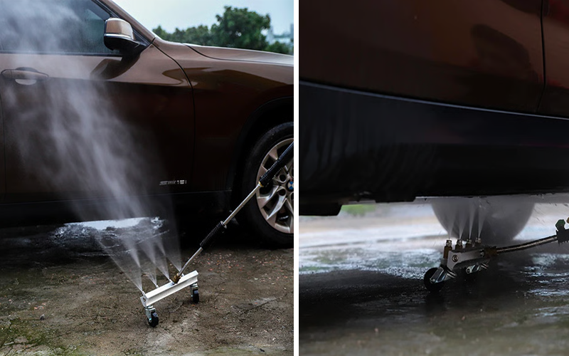 underside washer attachment
