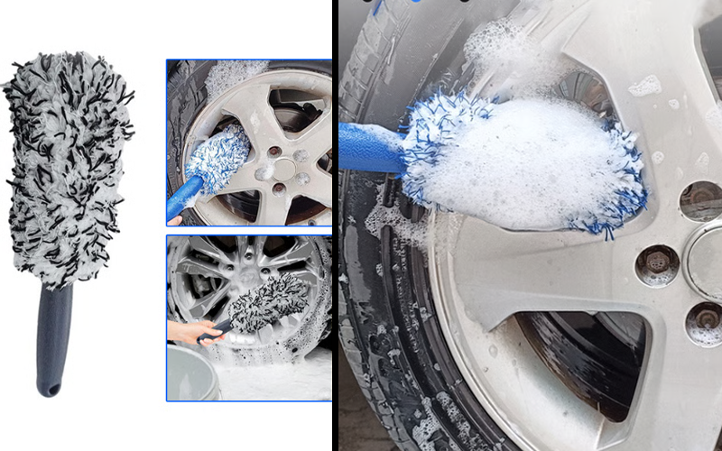 wheel cleaning brush