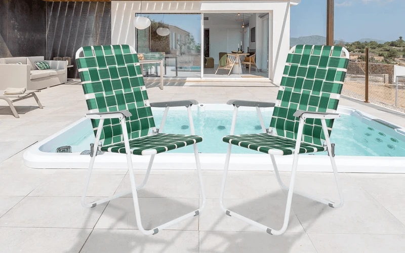 Folding Web Chair, Lightweight Beach