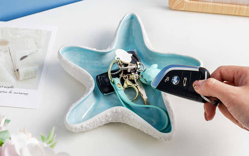 Multi-Use Ceramic Starfish Bowl