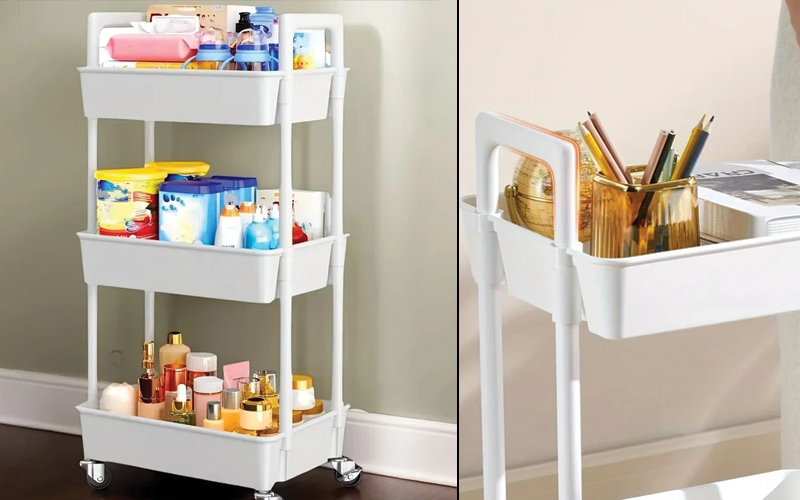 3-Tier Rolling Utility Cart