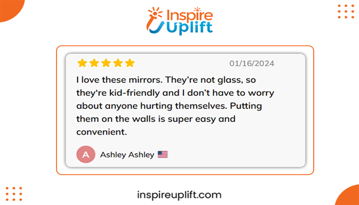 Square Mirror Wall REVIEW IMAGE