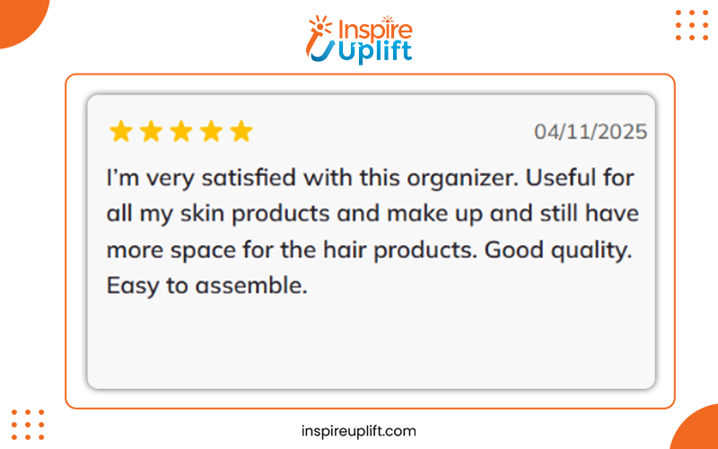 360 Rotating Makeup Organizer review image