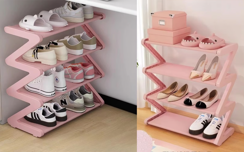 Creative Z-Shaped Multi-Layer Shoe Rack