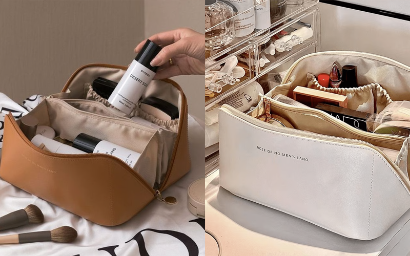 Large Capacity Travel Cosmetic Pouch