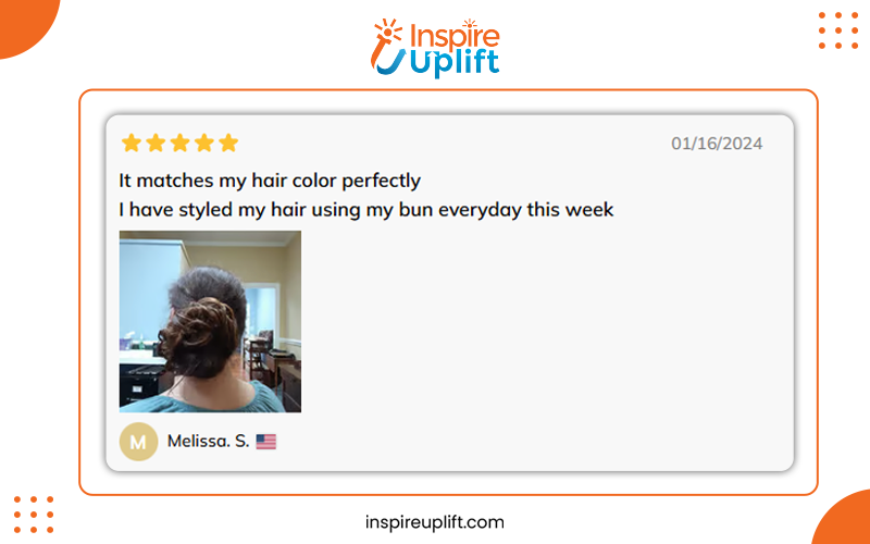 Rose Bun Hair Scrunchie review image