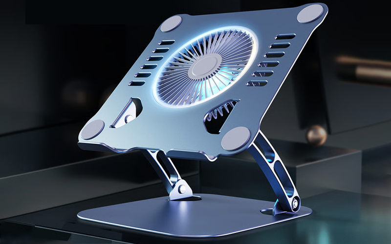Adjustable Laptop Stand with Computer Cooling