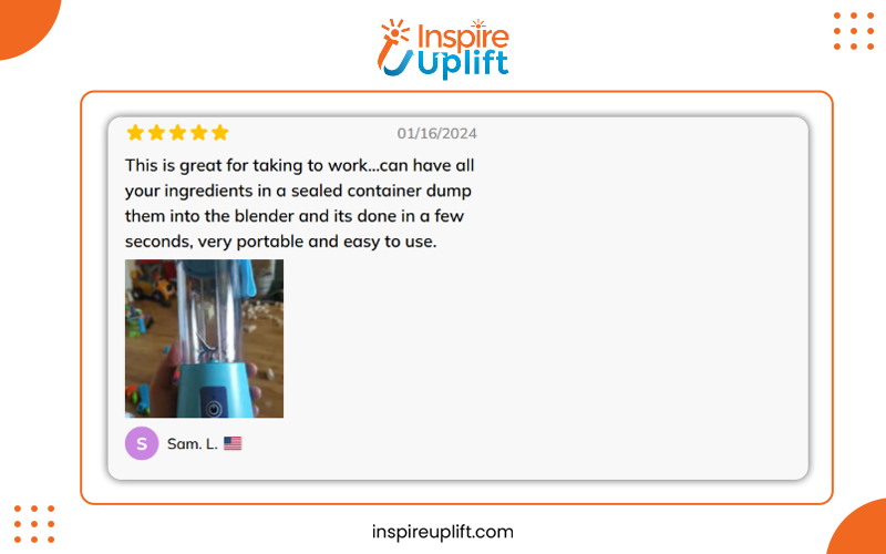 Portable bottle blender review image