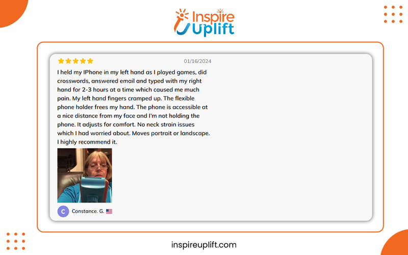 Flexible Lazy Neck Phone Holder review image