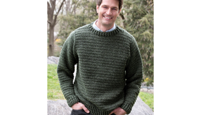 A crochet sweater