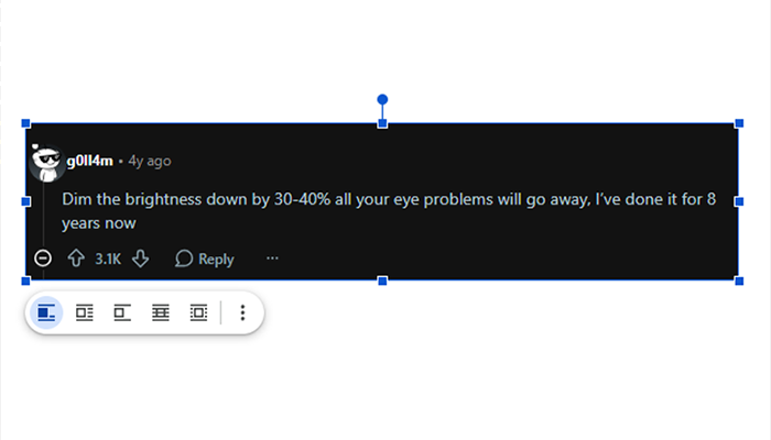 Dimming the brightness of your screen