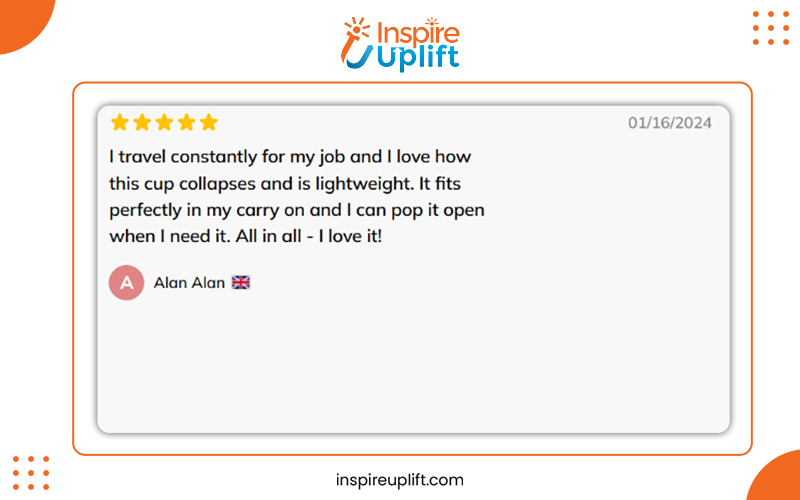 Easy-Bring Foldable Travel Cup review image