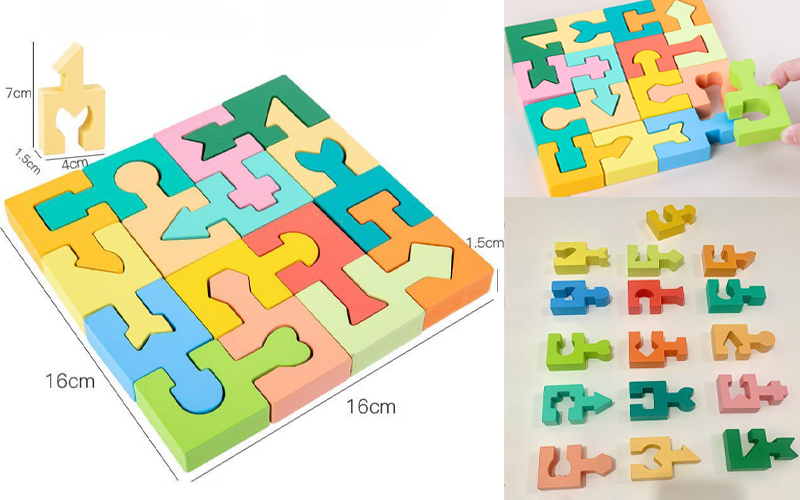 Montessori Shape Matching Wooden Puzzle