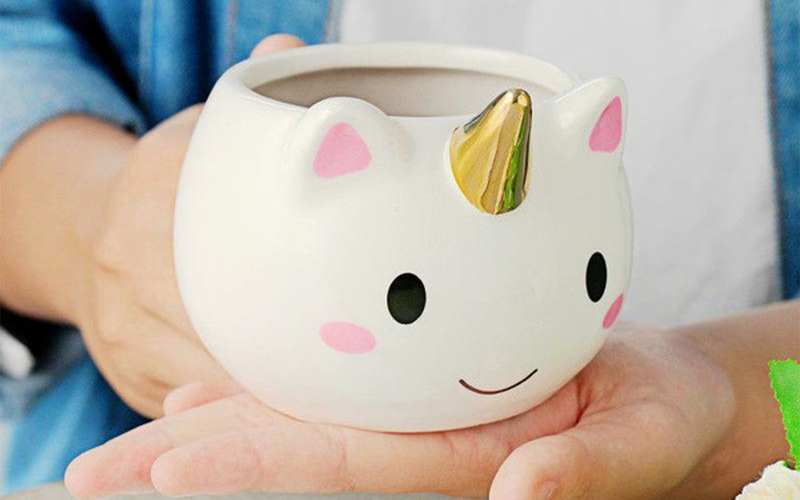 Gold Unicorn Mug