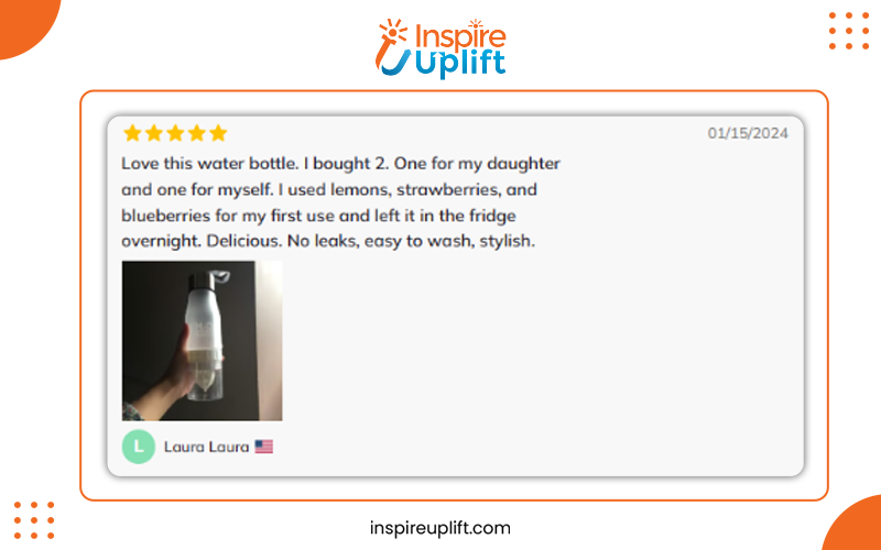 H2O Fruit Infusion Water Bottle Review Image