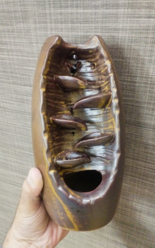 Incense holder being tested