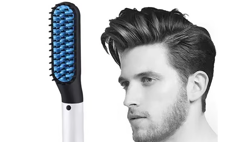 2-in-1 Beard Straightener Brush