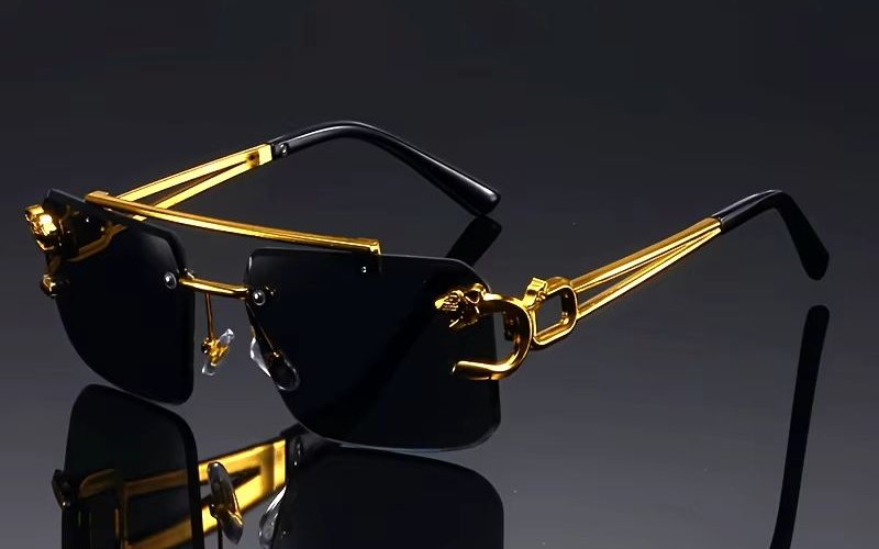 Golden Edge Frameless Luxury Sunglasses