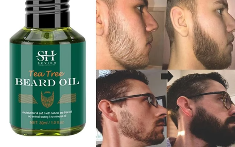Mens Tea Tree Beard Growth Oil