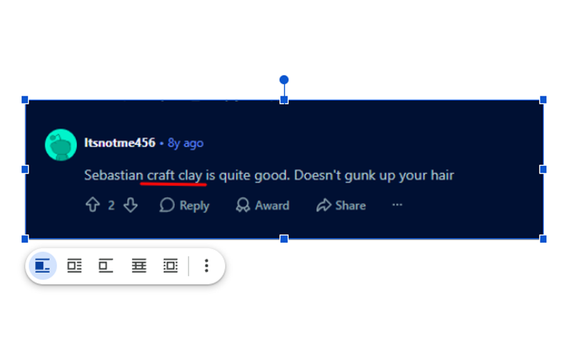 thread on Reddit