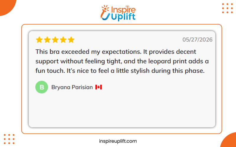 Leopard Print Nursing Bra Wirefree review Image