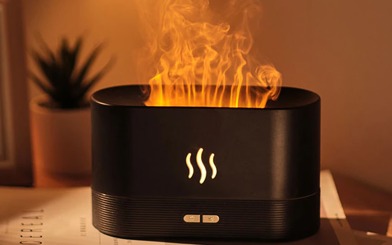 Flame Mist Humidifier Realistic
