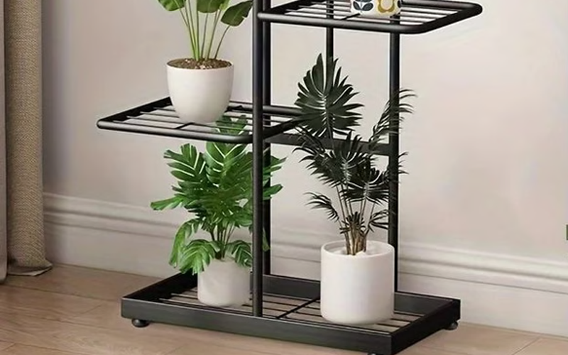 Multi-Layer Iron Plant Stand