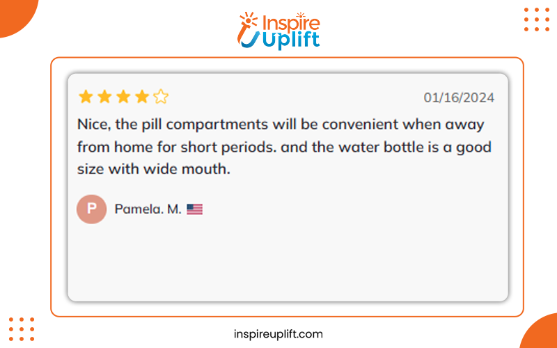 Vitamins Organizer Water Bottle Review