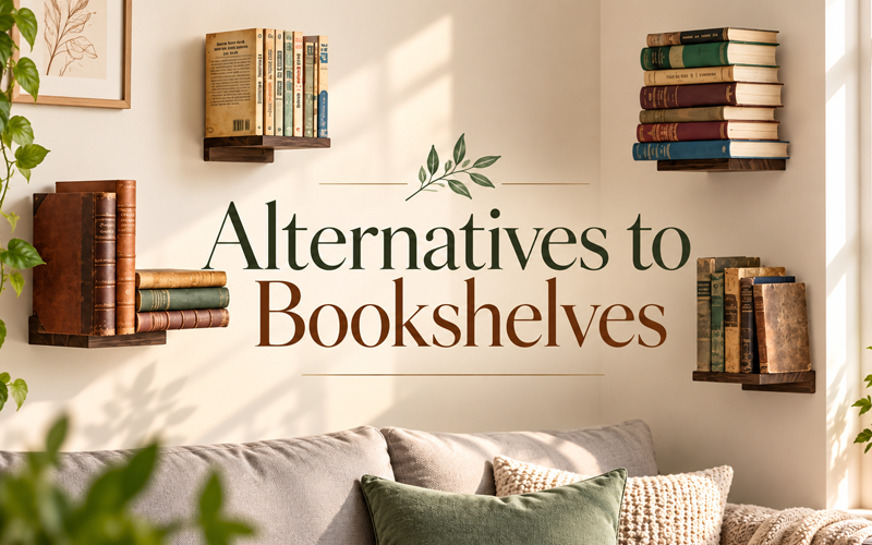 alternatives to bookshelves