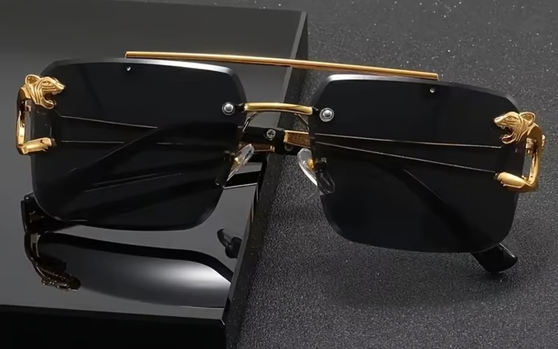Golden Edge Frameless Luxury Sunglasses
