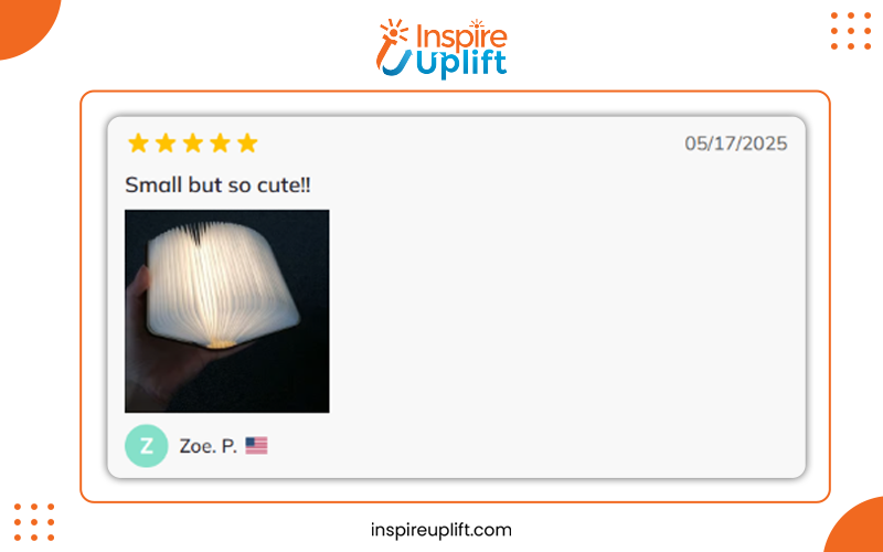 Wood Book Lamp Review Image